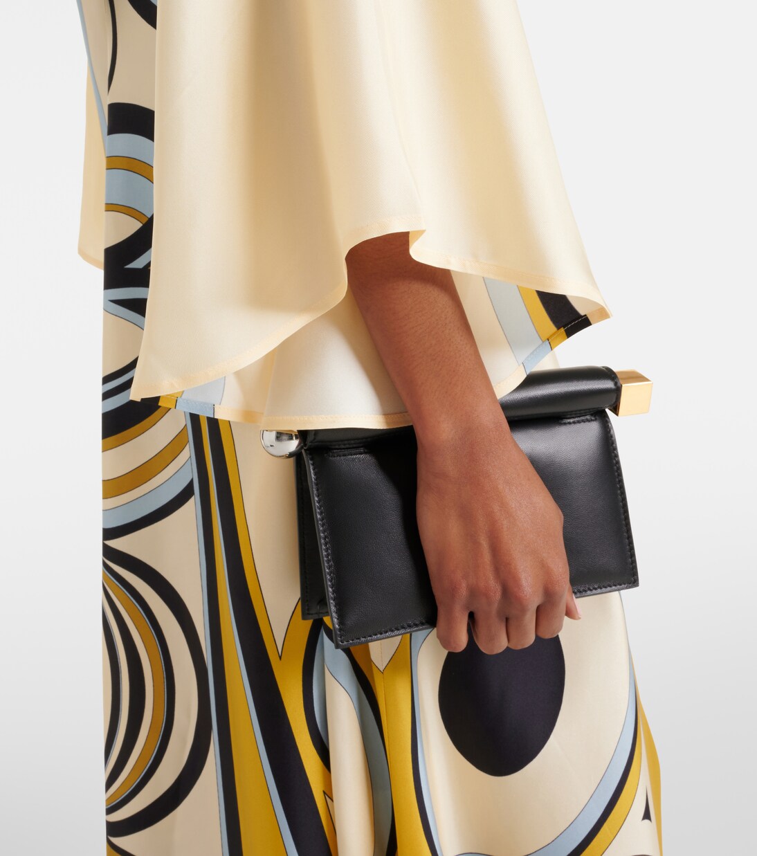 Magnifico printed silk twill midi dress | La DoubleJ