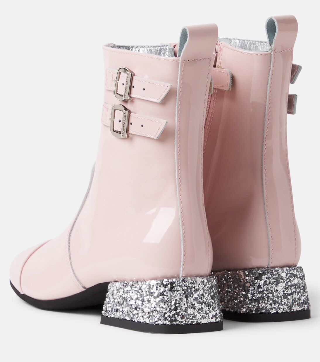 Botas de charol con glitter | Monnalisa