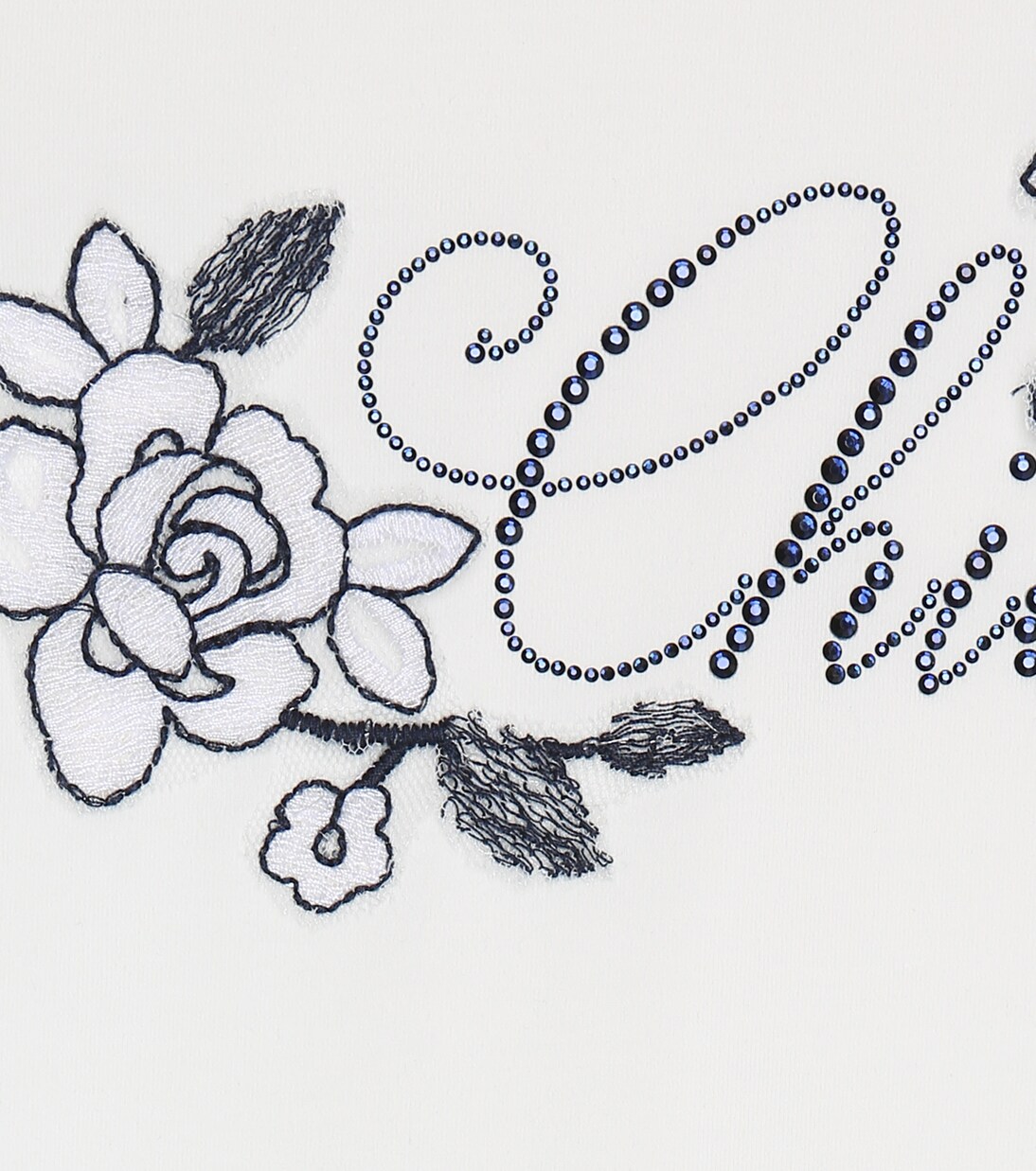 Embellished stretch-cotton T-shirt | Monnalisa