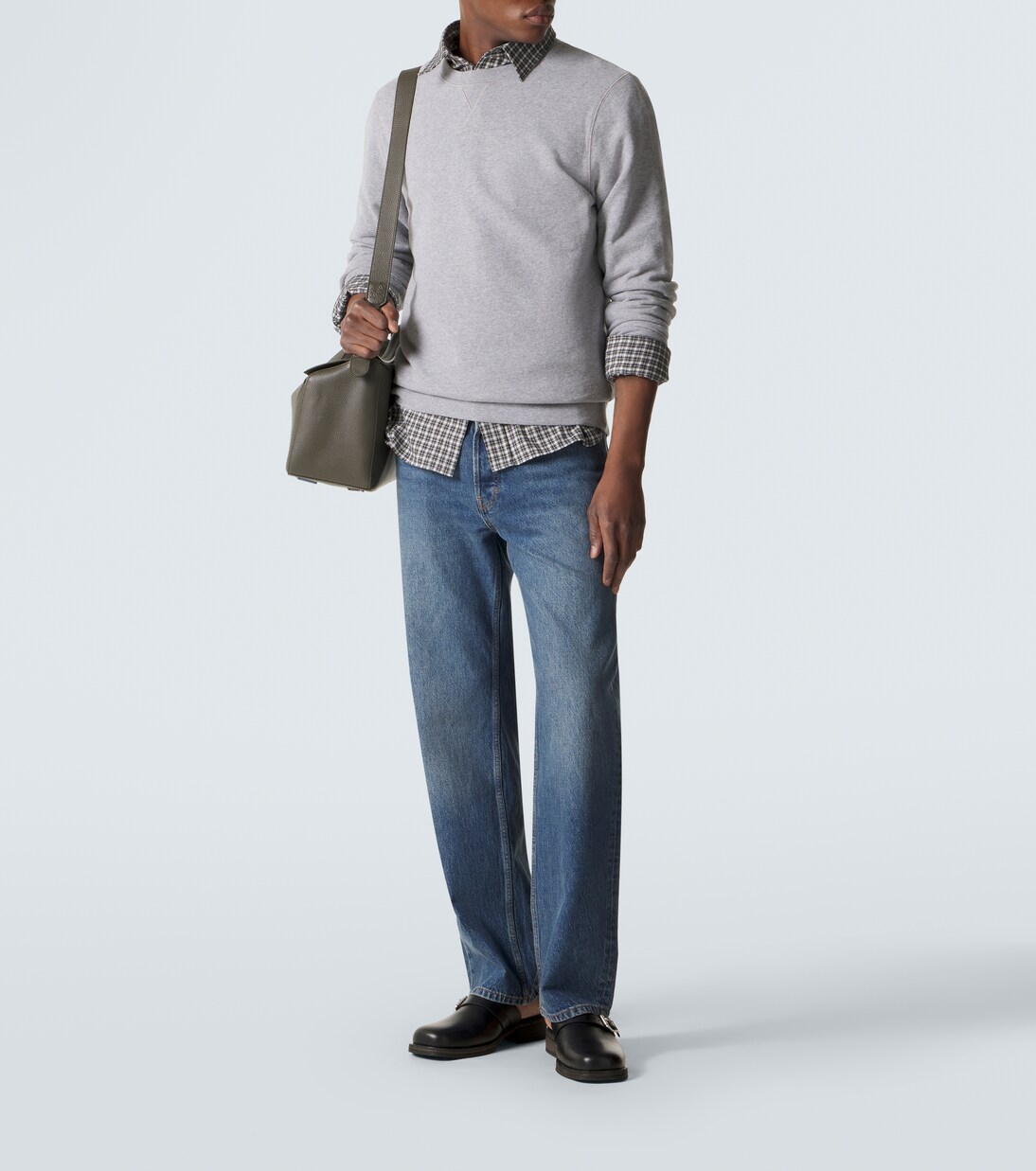 Cotton loopback sweatshirt | Sunspel