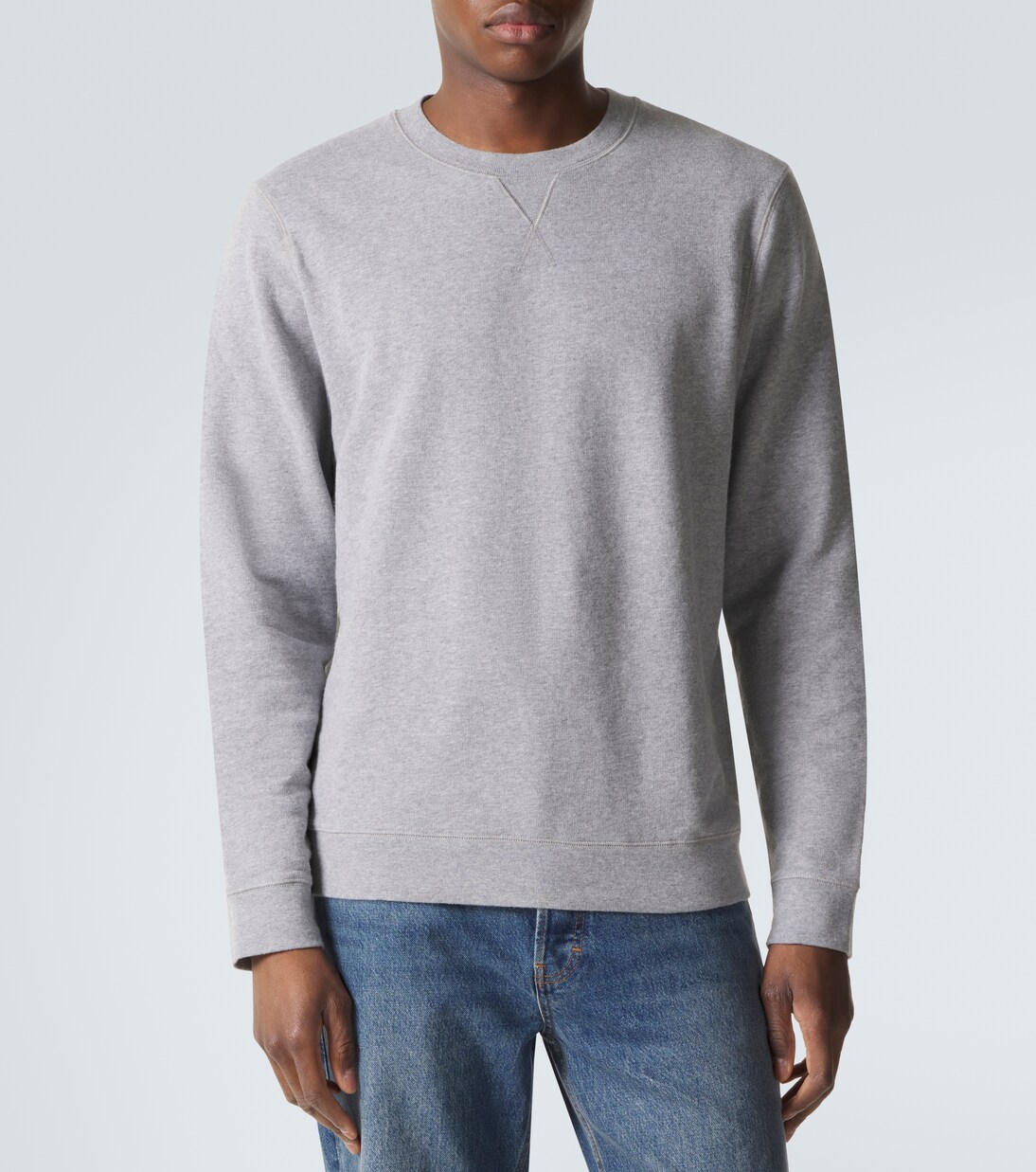 Cotton loopback sweatshirt | Sunspel