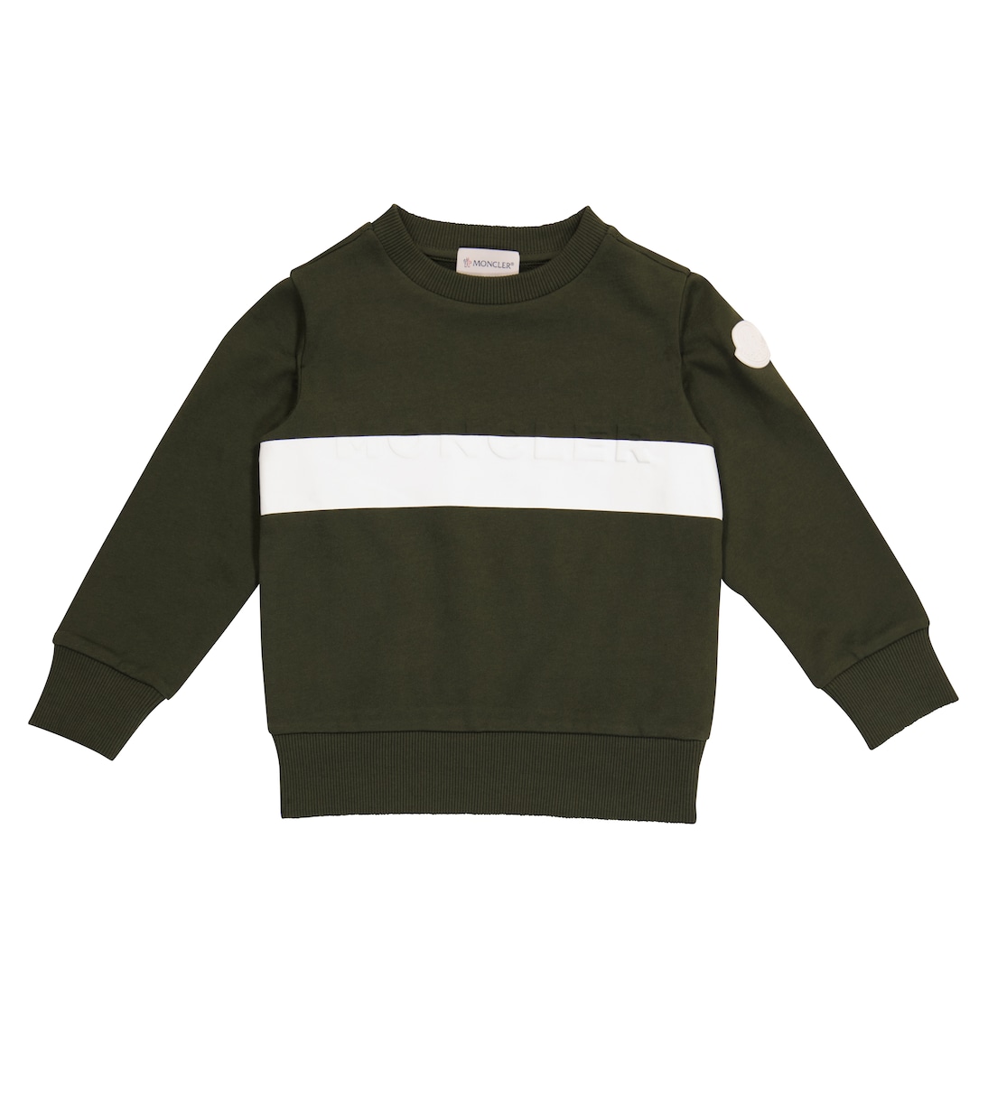 Logo cotton jersey sweatshirt | Moncler Enfant