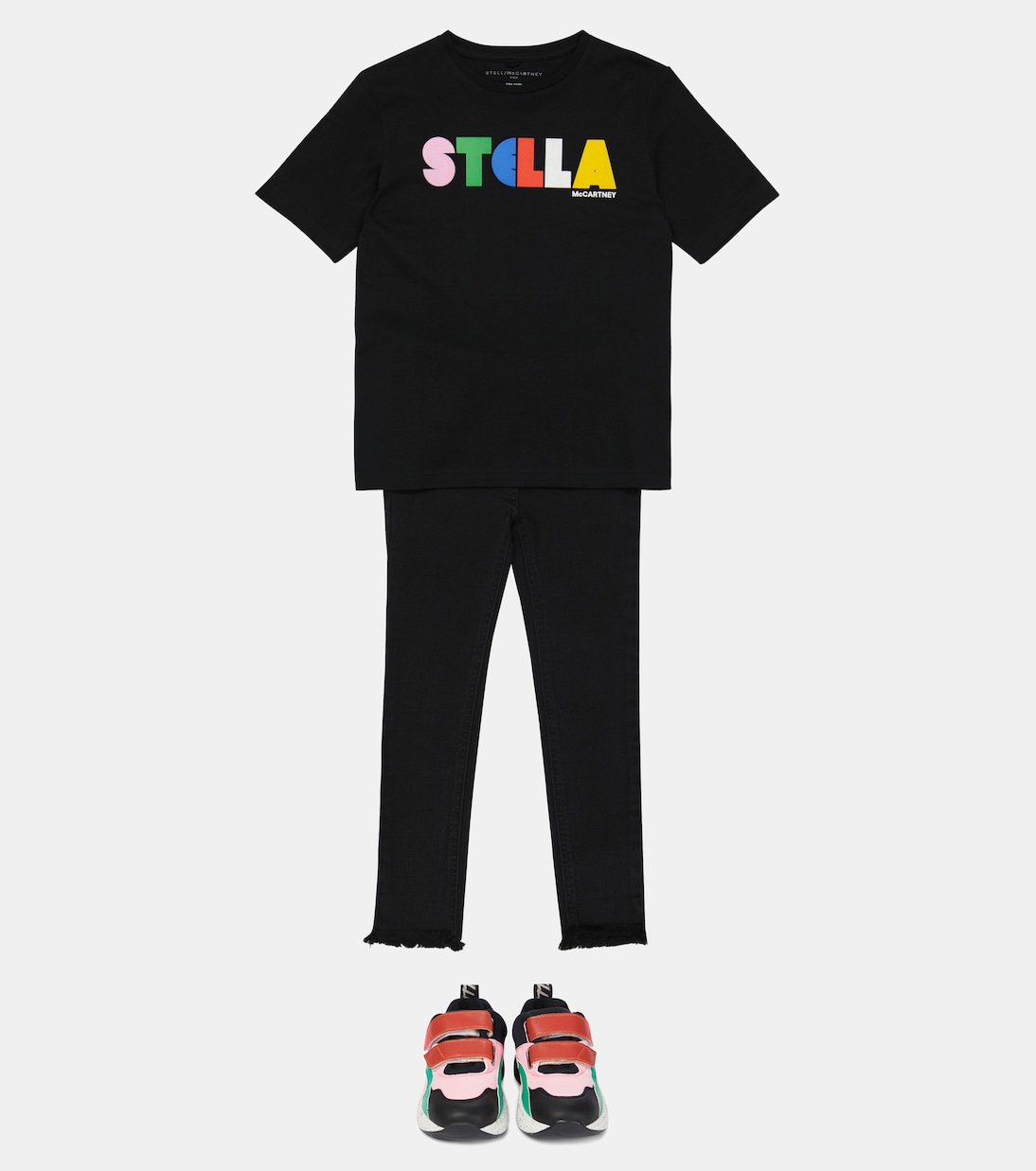 High-rise stretch-cotton jeans | Stella McCartney Kids