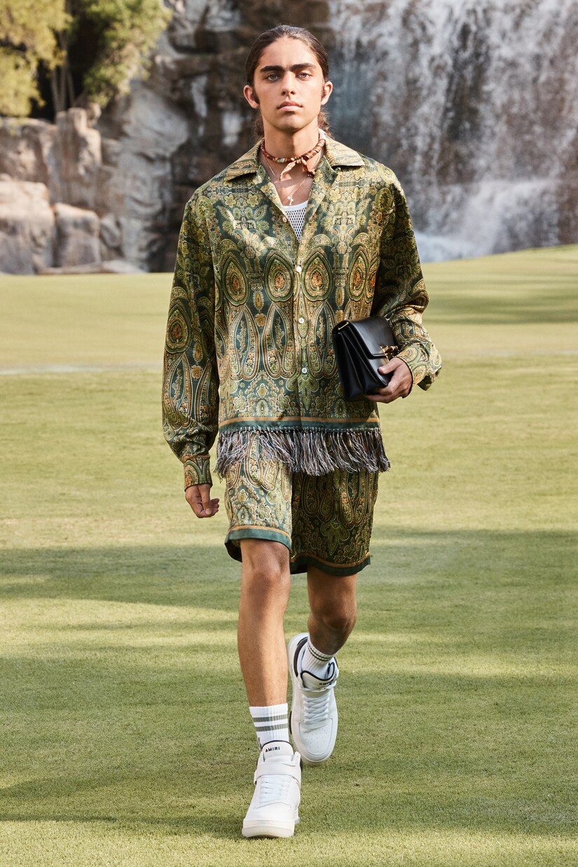 Tapestry printed Bermuda shorts | Amiri