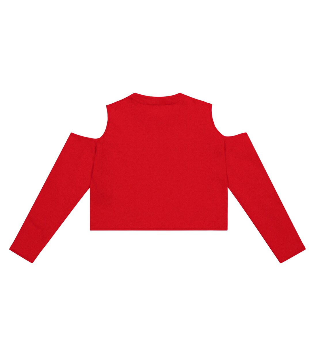 Logo virgin wool crop top | Balmain Kids