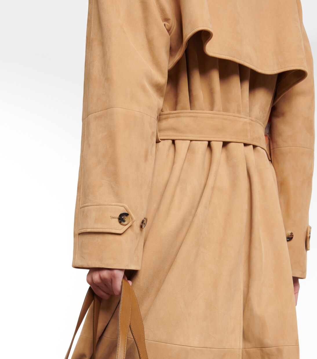 Brunner suede coat | Loro Piana