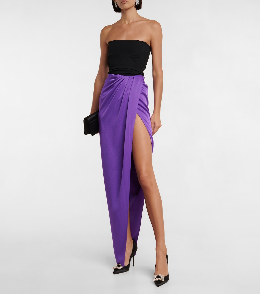 Pumps Flower Strass aus Satin | Roger Vivier