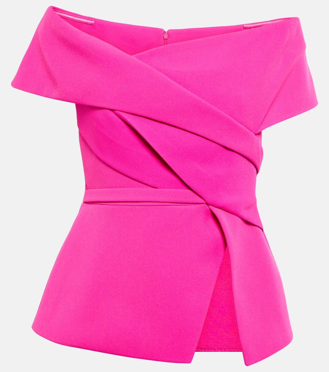 Eimear off-shoulder crêpe top | Safiyaa