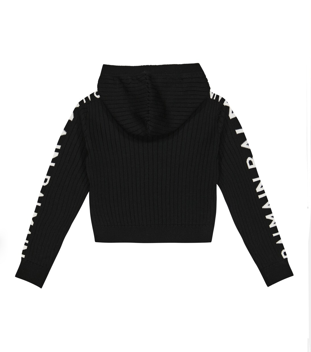 Ribbed-knit cotton crop top | Balmain Kids