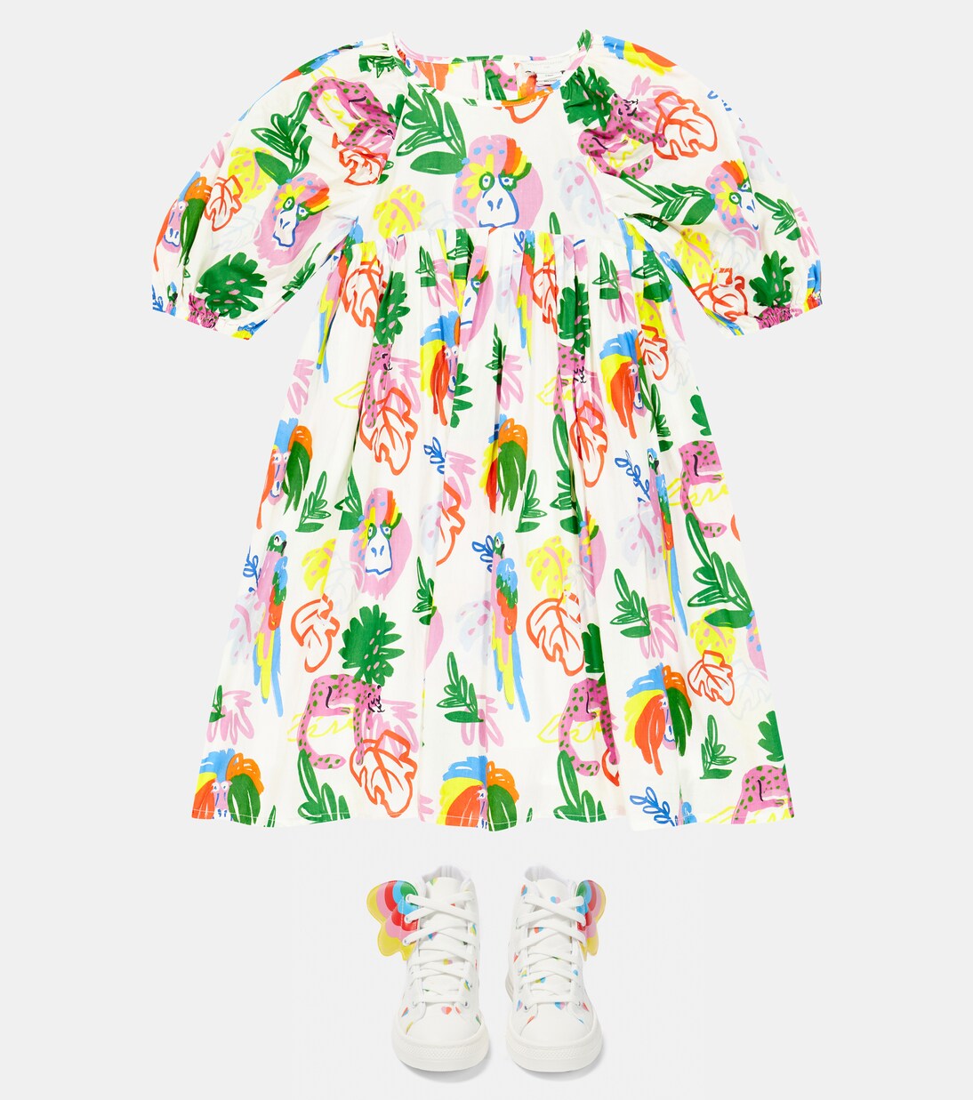 Printed cotton dress | Stella McCartney Kids