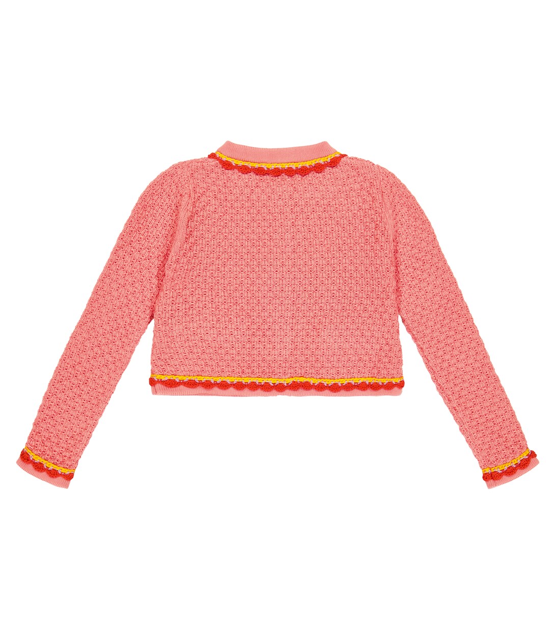 Crochet-trimmed cardigan | Moschino Kids