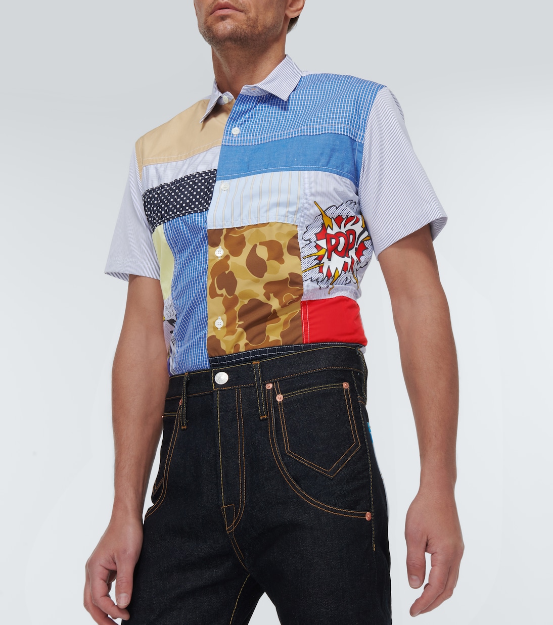 x  Roy Lichtenstein cotton shirt | Junya Watanabe