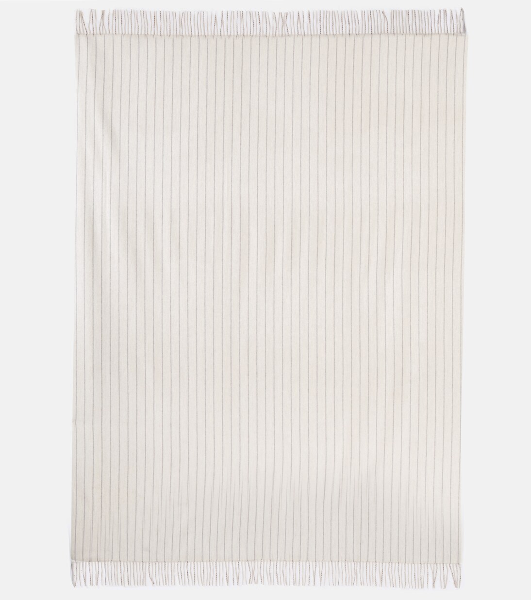 Plaid in cashmere gessato | Loro Piana