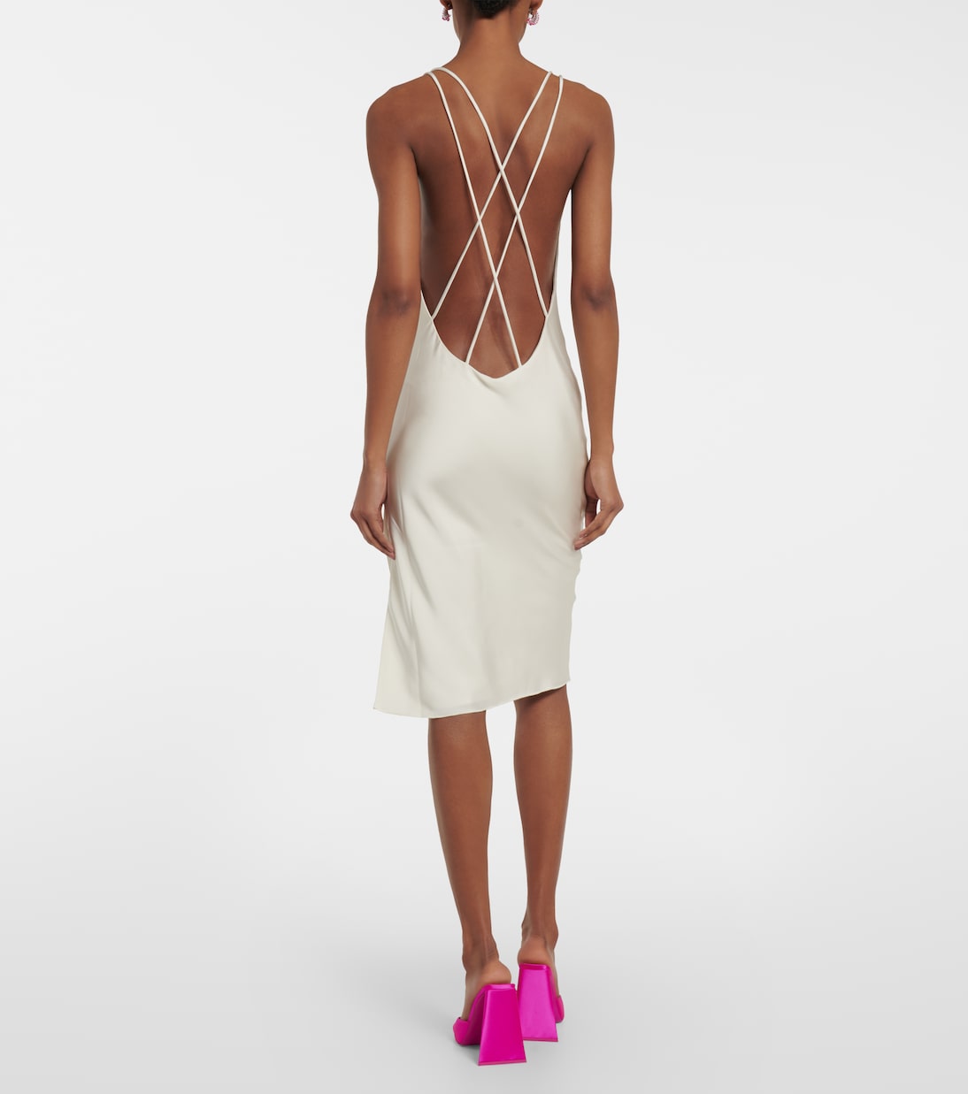 Bridal Grace satin slip dress | Rotate