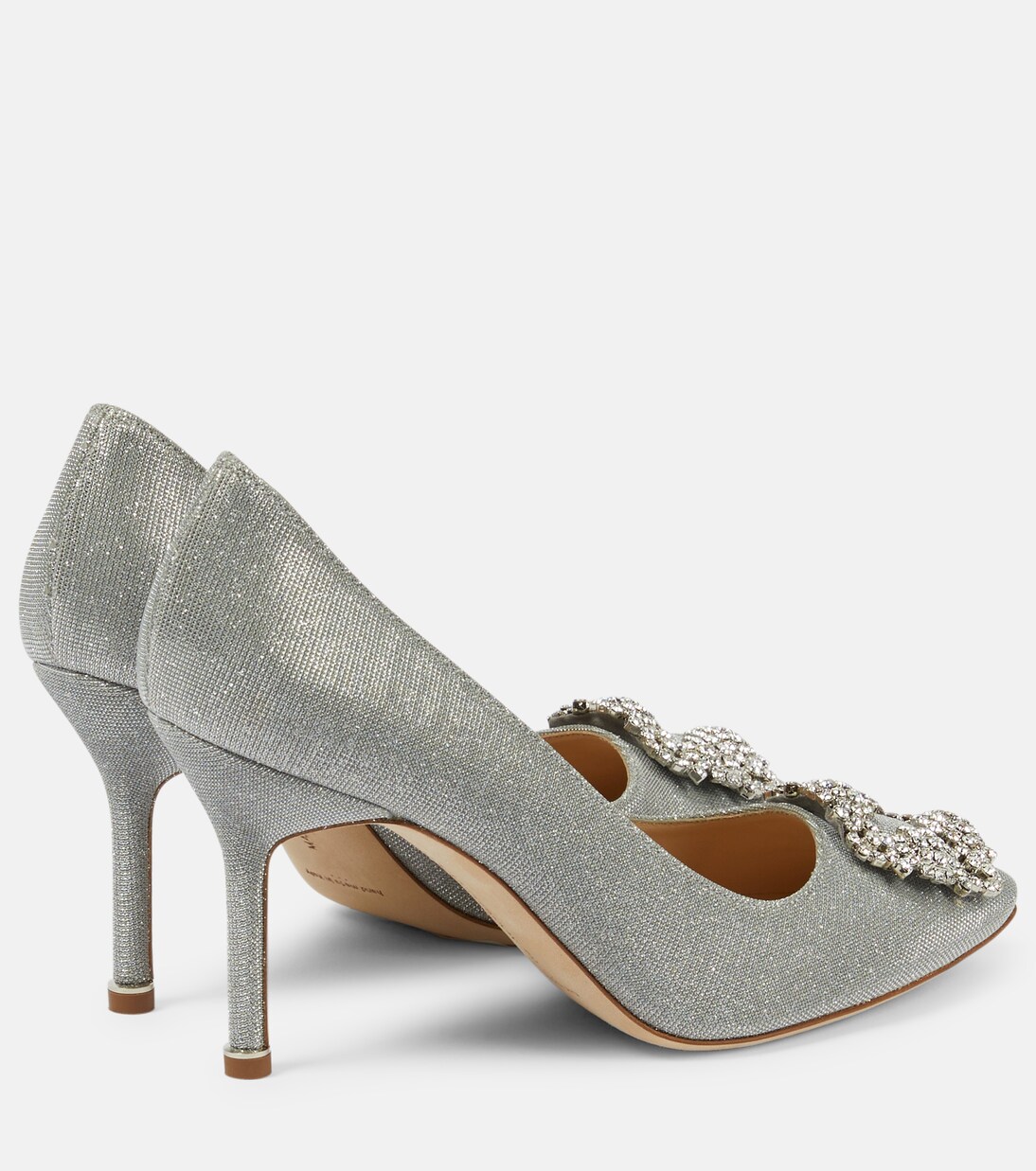 Hangisi 90 embellished glitter pumps | Manolo Blahnik