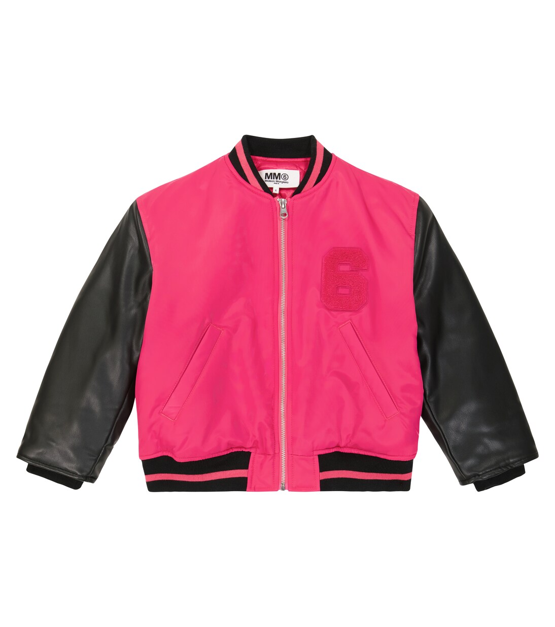 Logo twill bomber jacket | MM6 Maison Margiela Kids