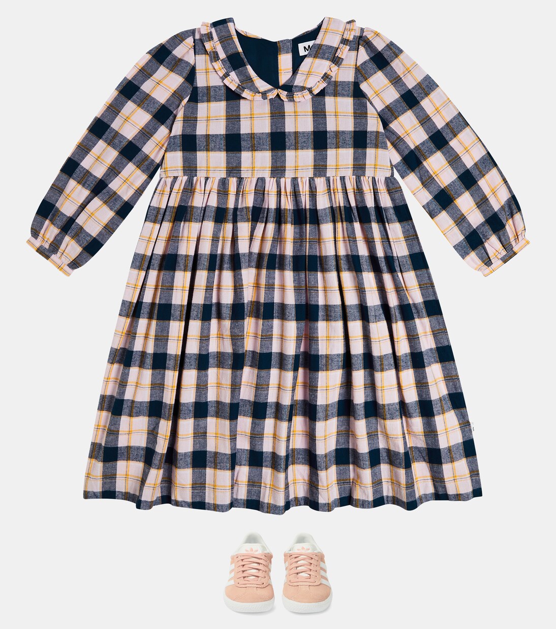 Vestido Corlissa de algodón a cuadros | Molo