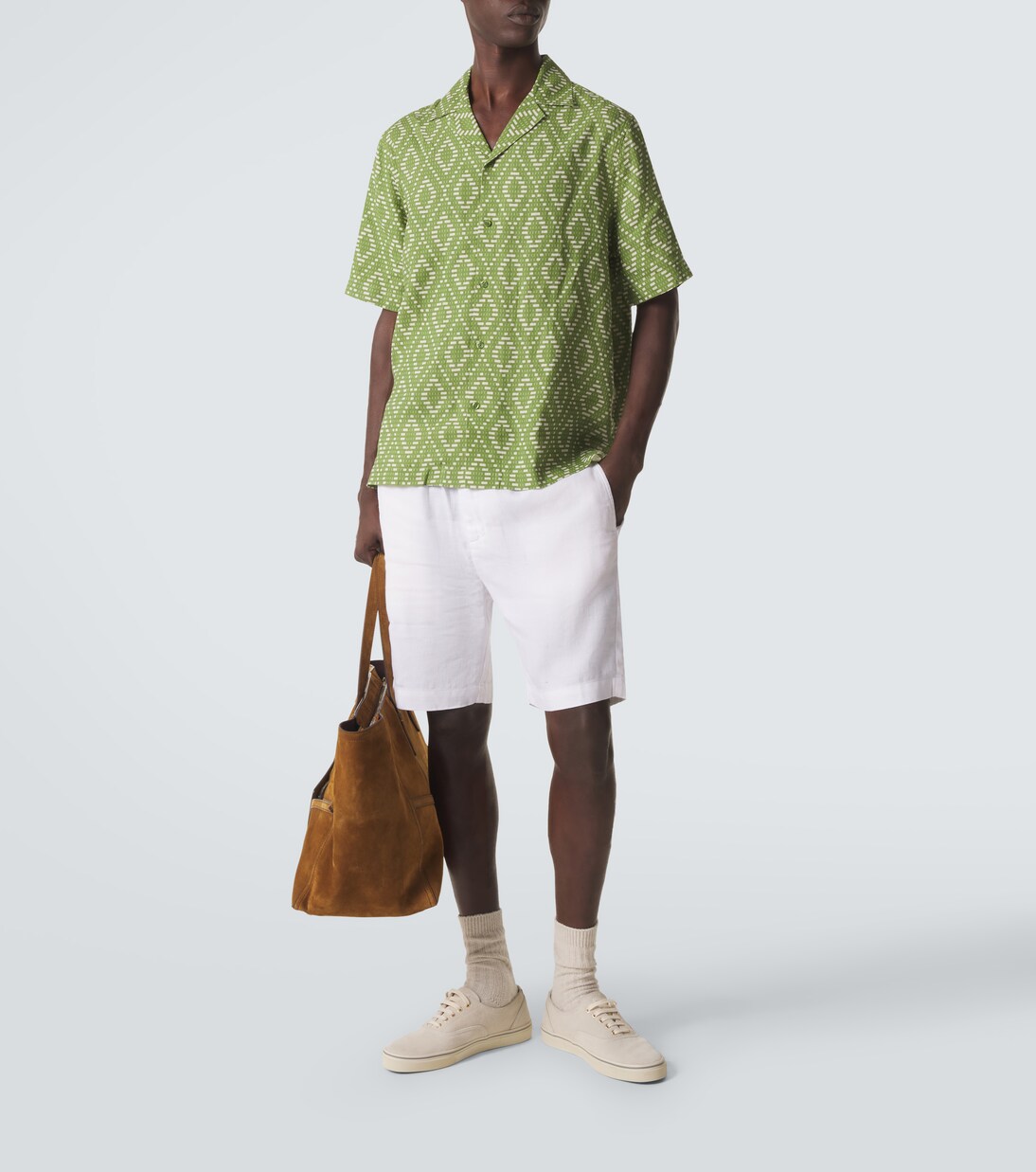 Felipe linen-blend shorts | Frescobol Carioca