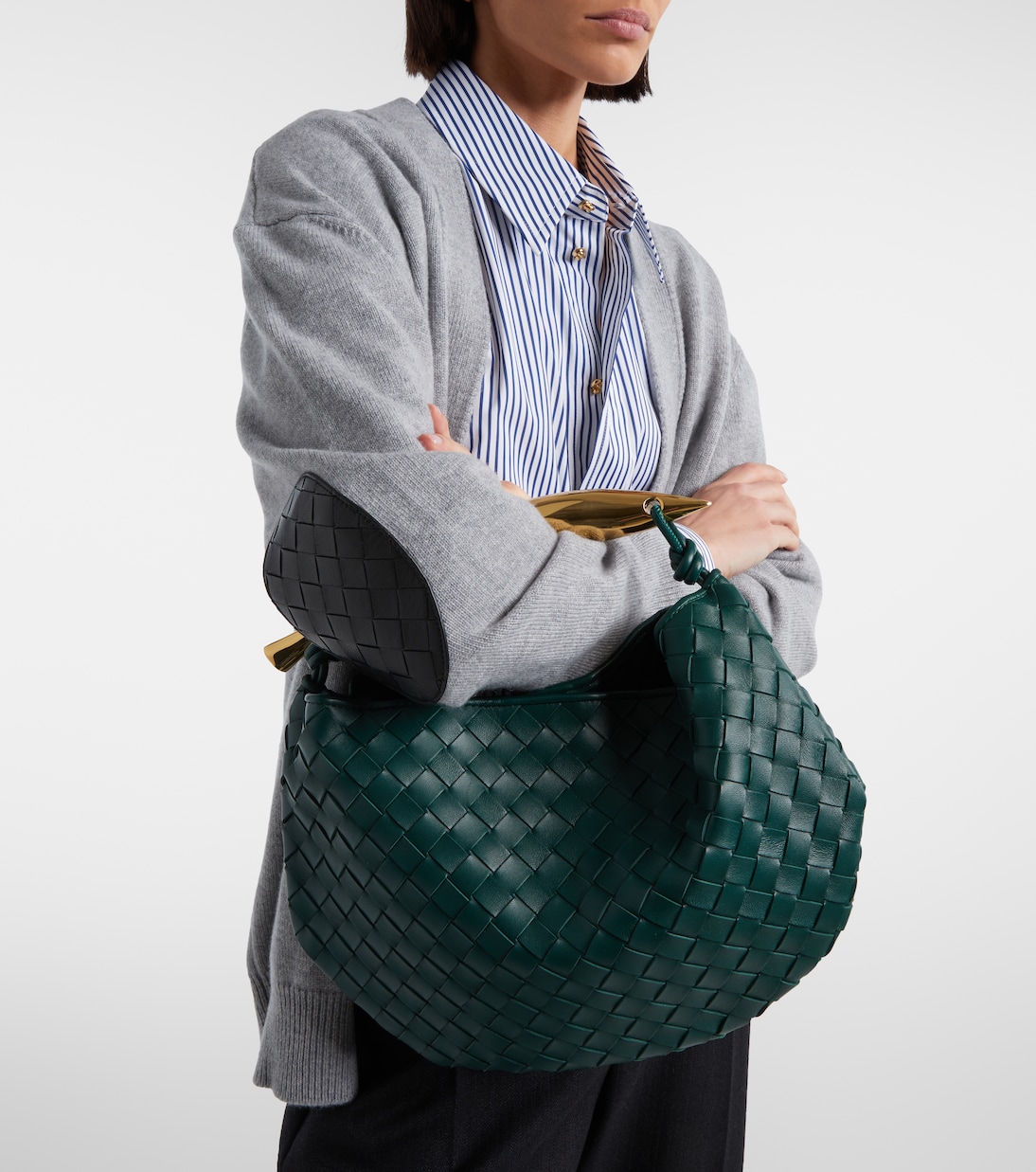 Sardine Intrecciato leather shoulder bag | Bottega Veneta
