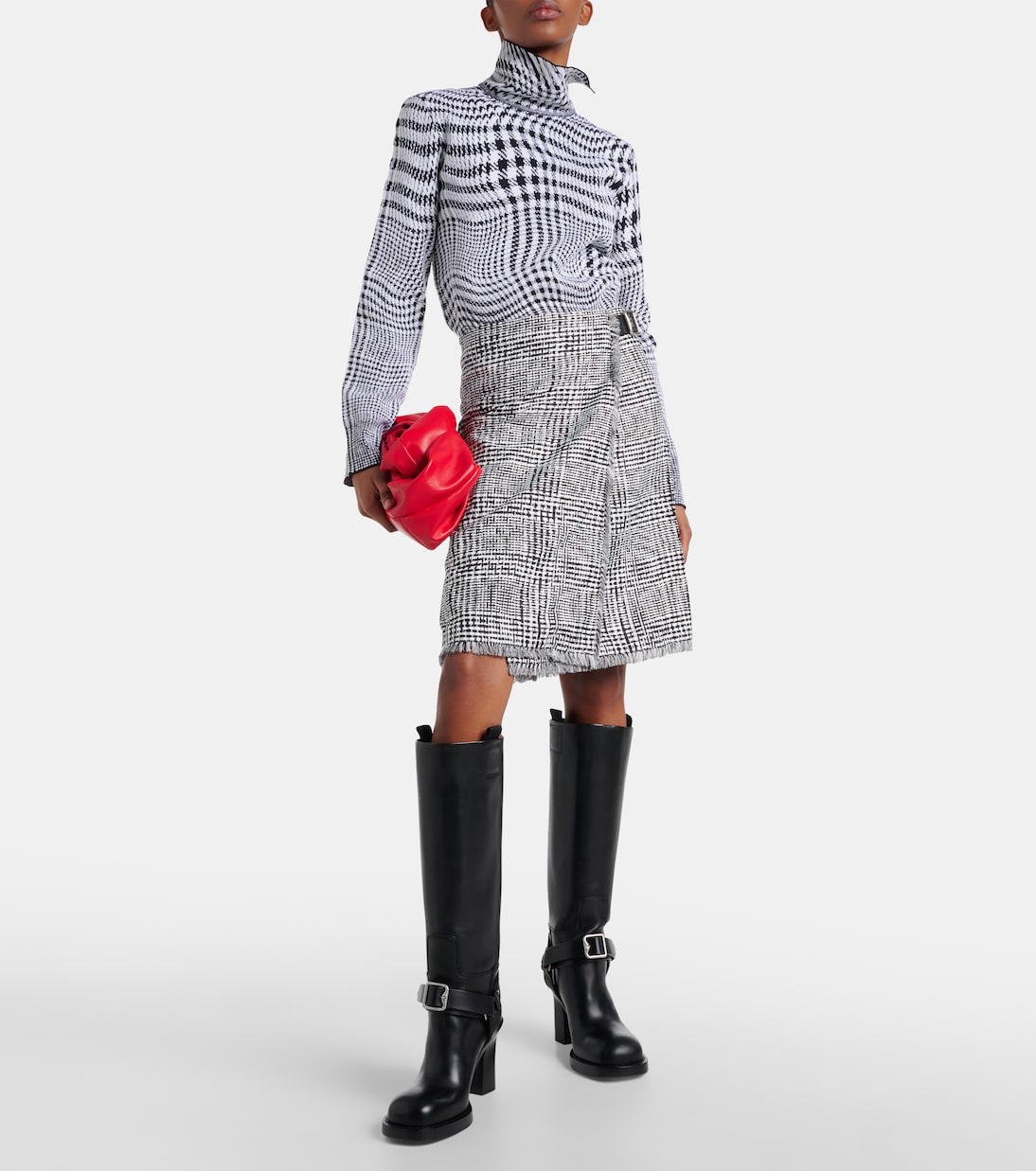 Botas altas de piel con fuseau | Burberry