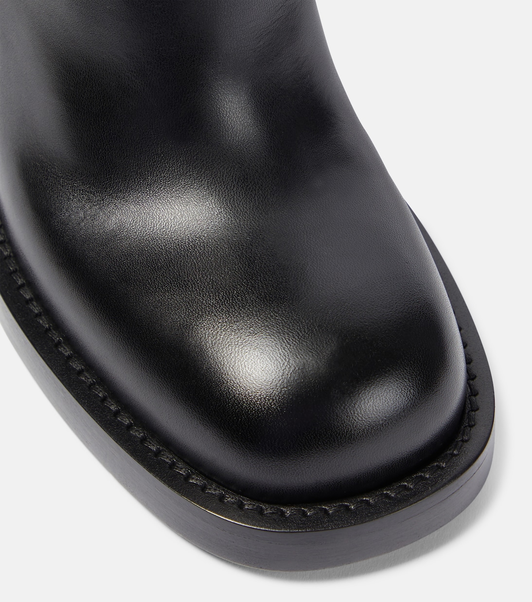 Botas altas de piel con fuseau | Burberry