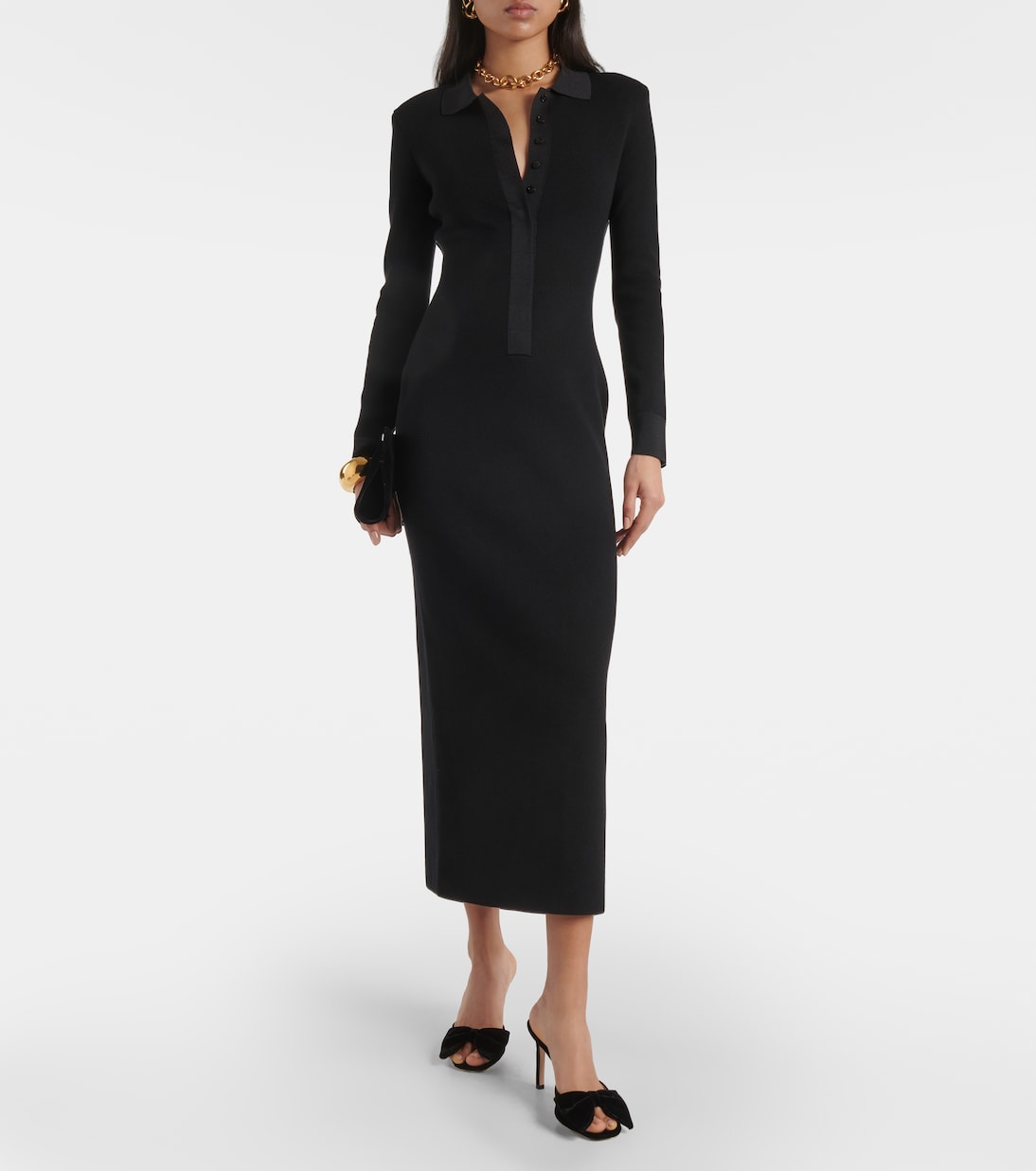 Wool and silk-blend maxi dress | Tom Ford