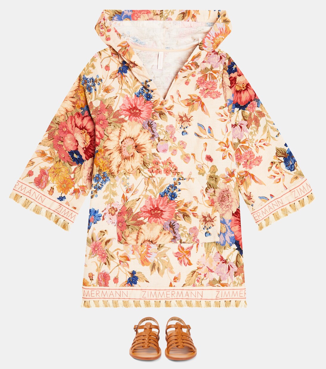 Plagette Strap leather sandals | Pom d'Api