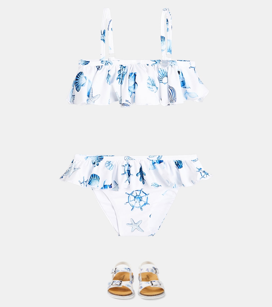 Printed ruffled bikini | Monnalisa