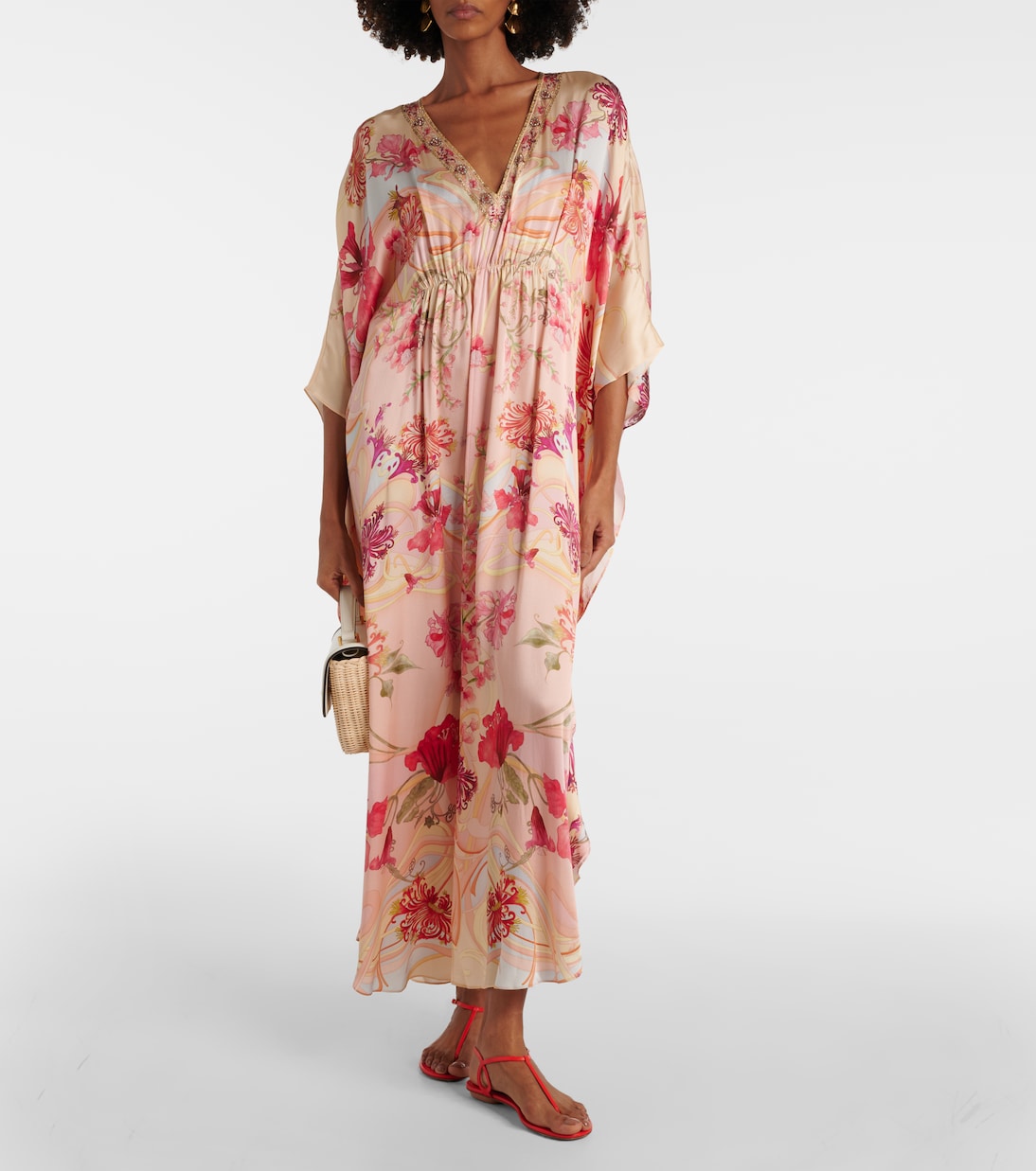 Verzierter Kaftan aus Seide | Camilla