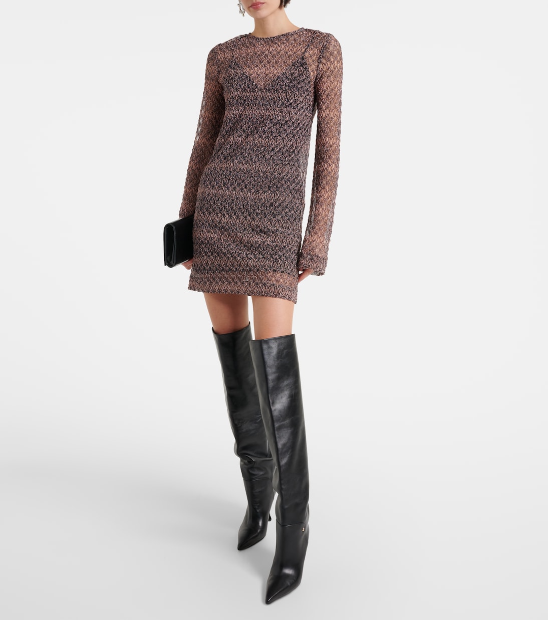 Minikleid aus Häkelstrick | Missoni