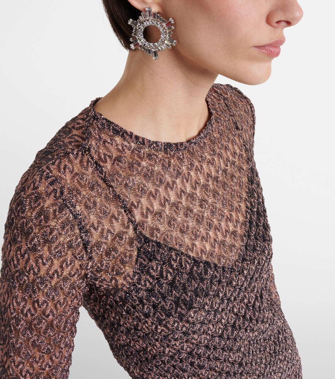 Minikleid aus Häkelstrick | Missoni