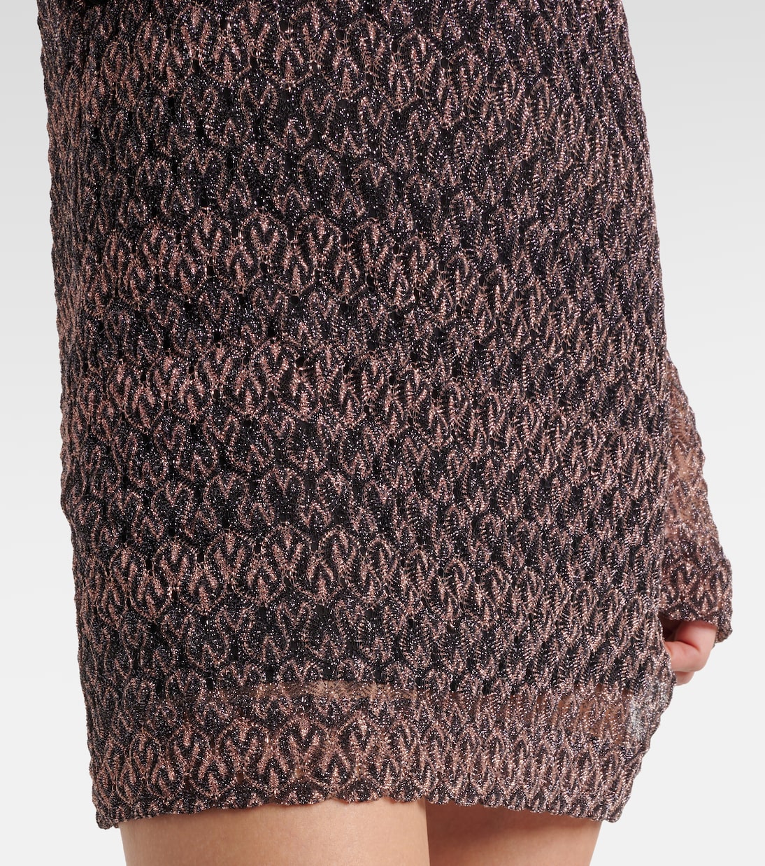 Minikleid aus Häkelstrick | Missoni