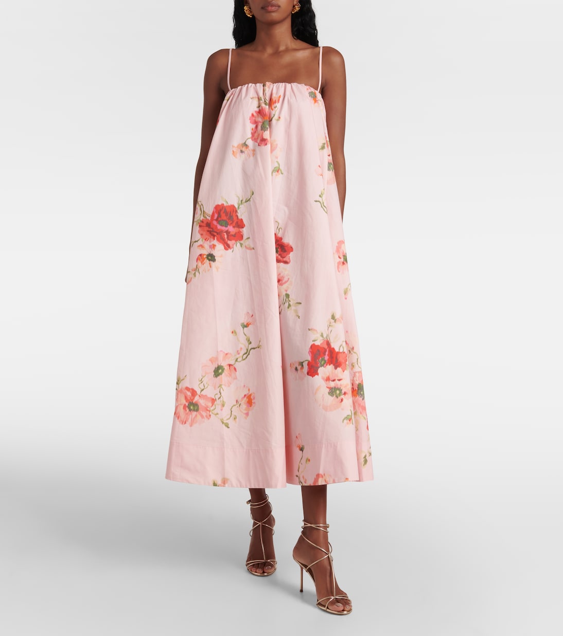 Midikleid Lightburst Puff aus Baumwolle | Zimmermann