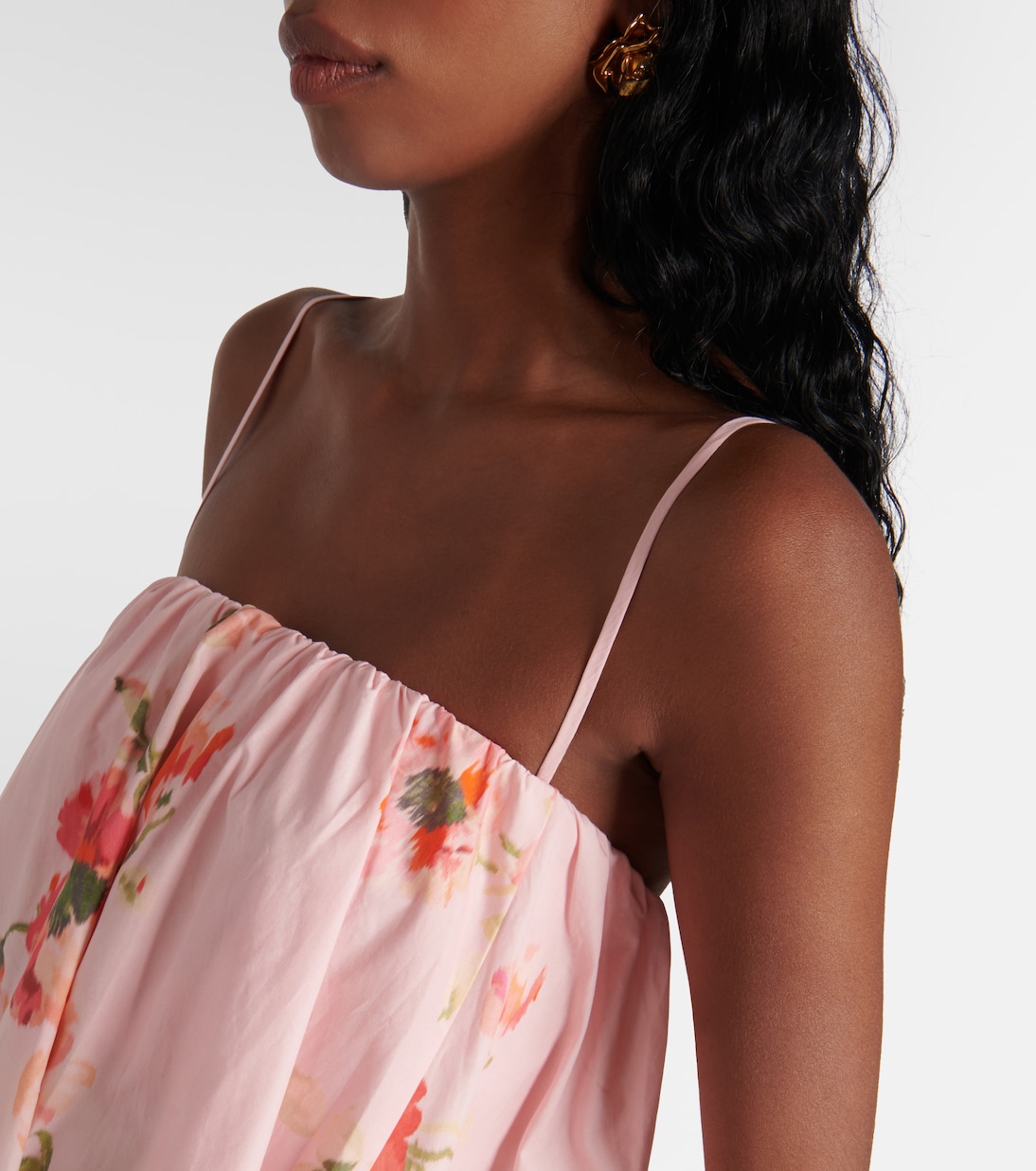 Midikleid Lightburst Puff aus Baumwolle | Zimmermann