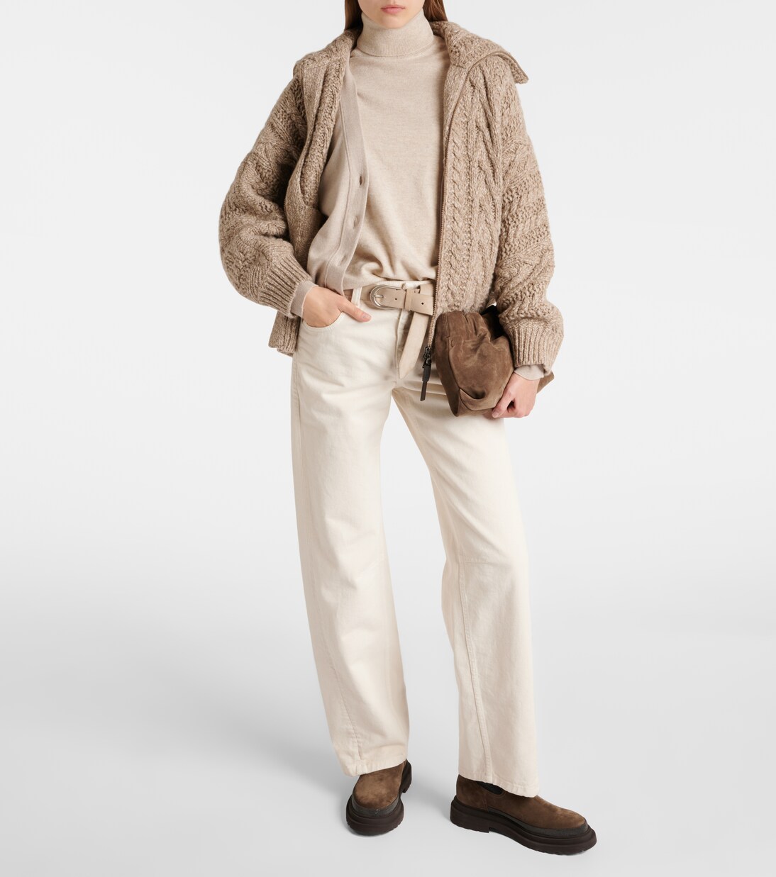 Monili cashmere turtleneck sweater | Brunello Cucinelli