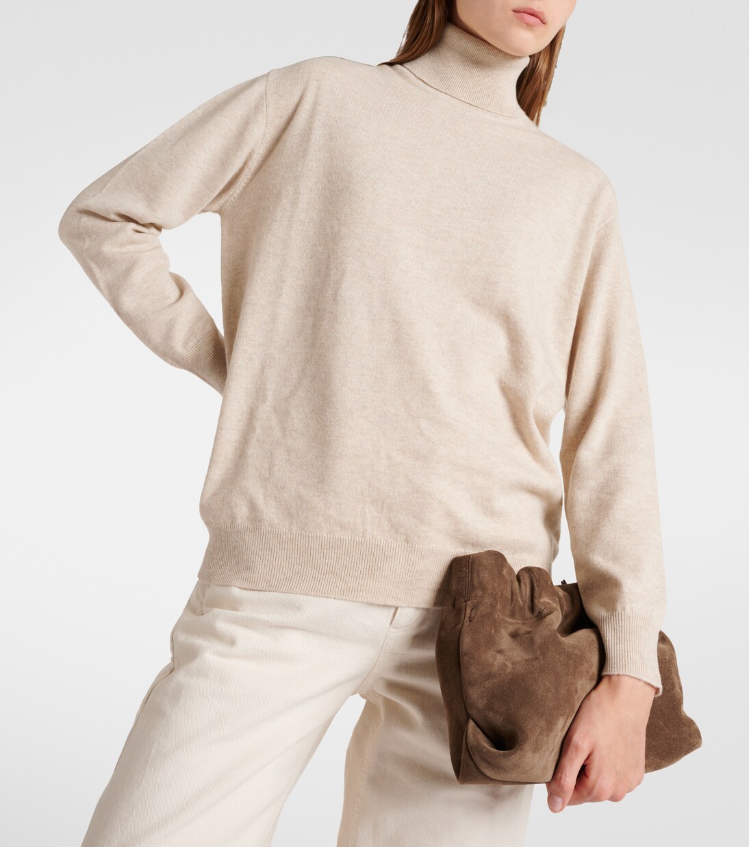 Monili cashmere turtleneck sweater | Brunello Cucinelli
