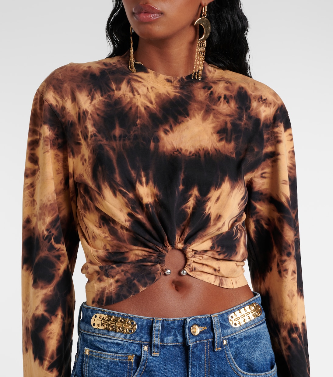 Top aus Baumwoll-Jersey | Rabanne