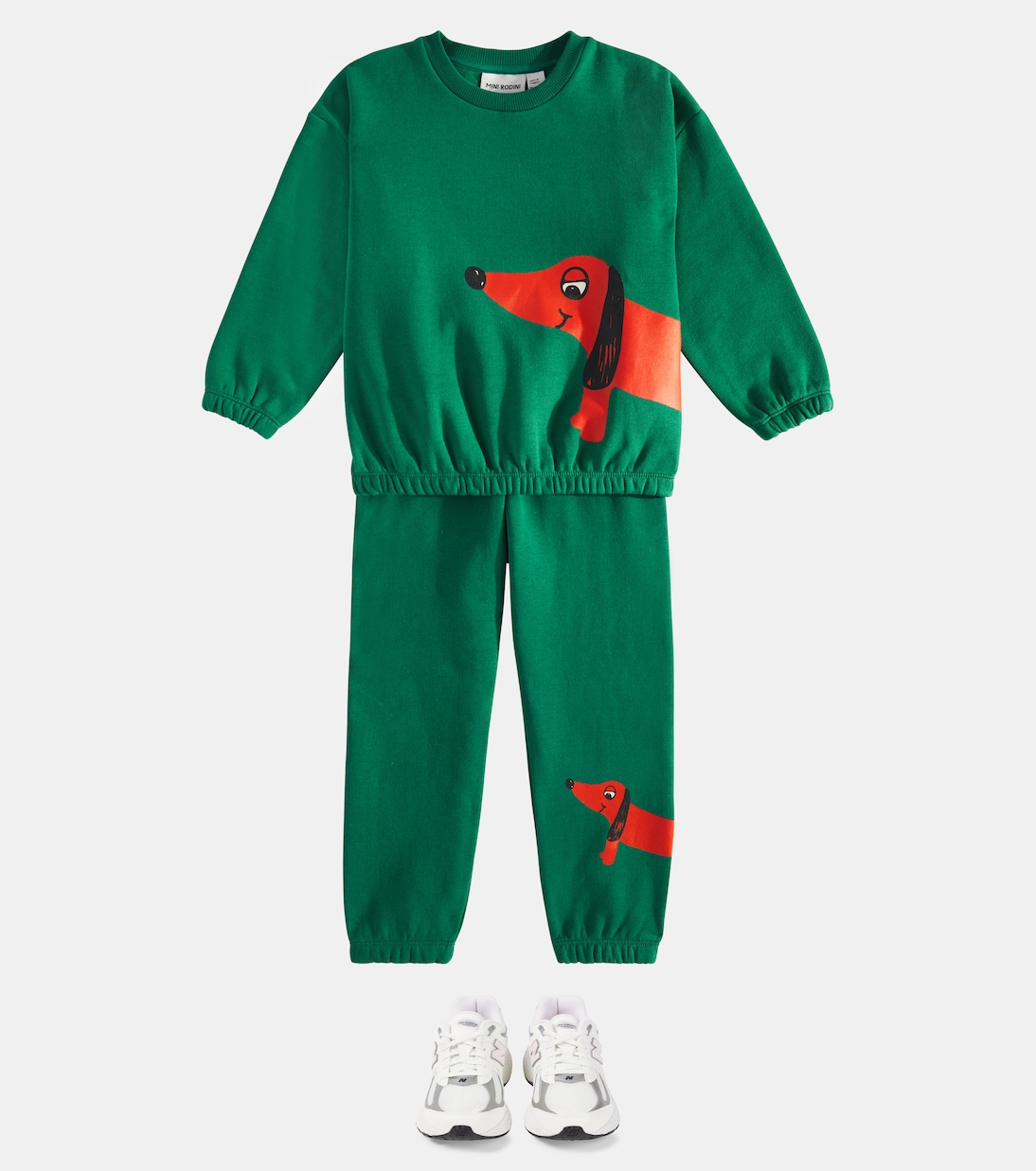 Printed cotton sweatshirt | Mini Rodini