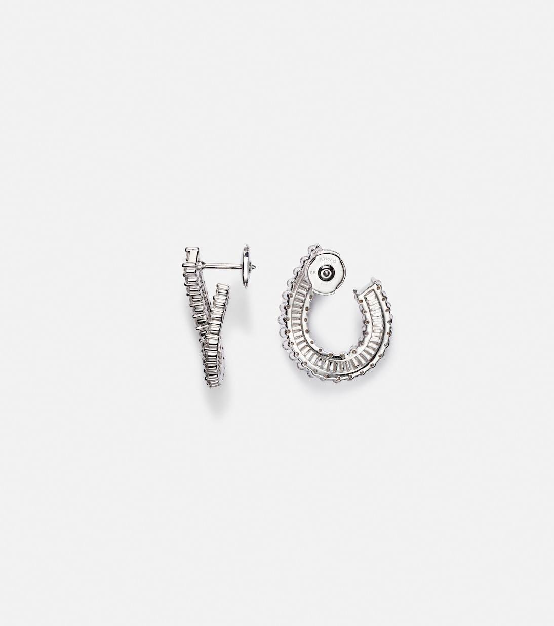18kt white gold earrings with diamonds | Bucherer Fine Jewellery