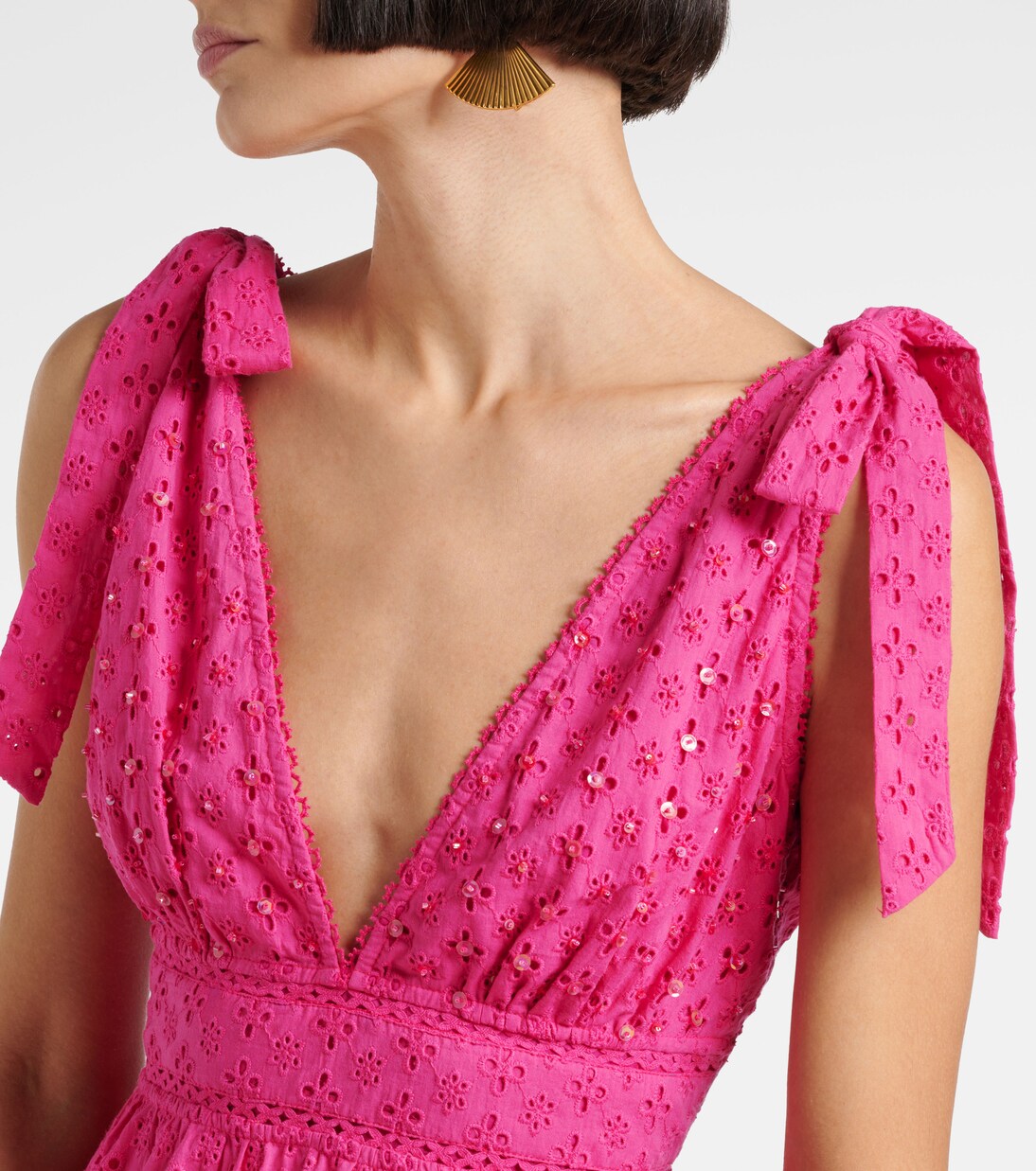 Robe Cara en coton à broderies anglaises | Poupette St Barth