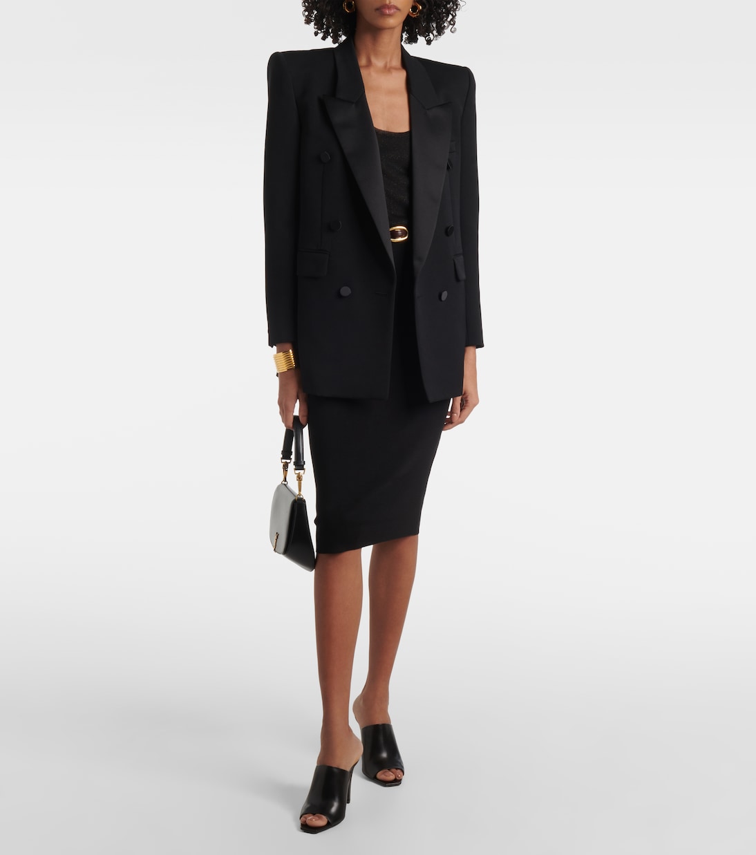 Pantoletten Jill 95 aus Leder | Saint Laurent