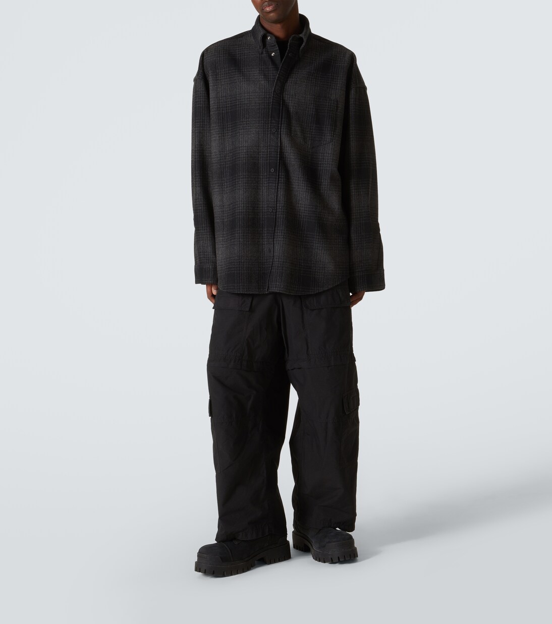 Botas con cordones Combat Strike de lona | Balenciaga