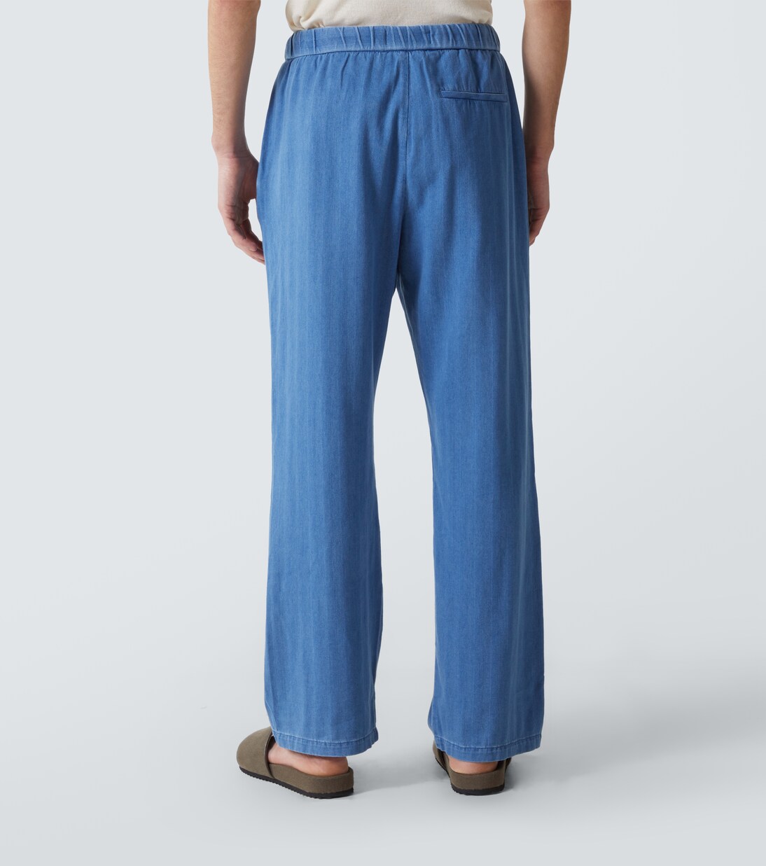 Pantalones anchos Rocha de sarga de algodón | Frescobol Carioca