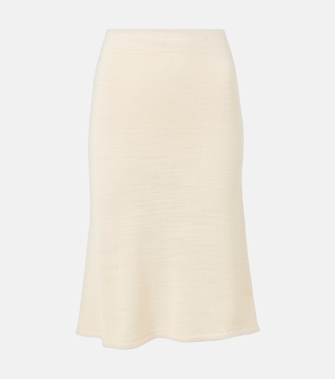 Jesto knitted silk-blend midi skirt | The Row