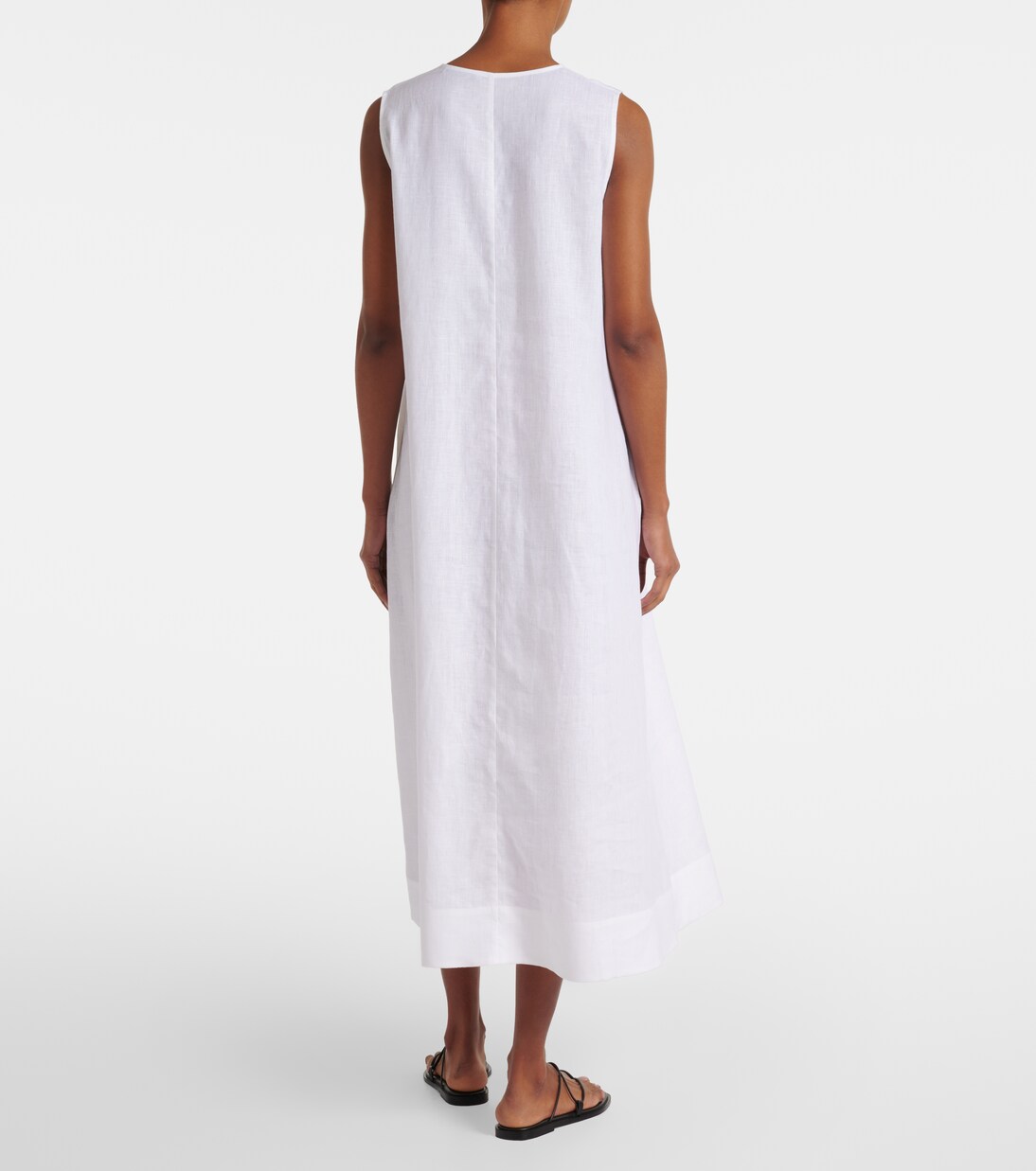 Nisha linen midi dress | Asceno