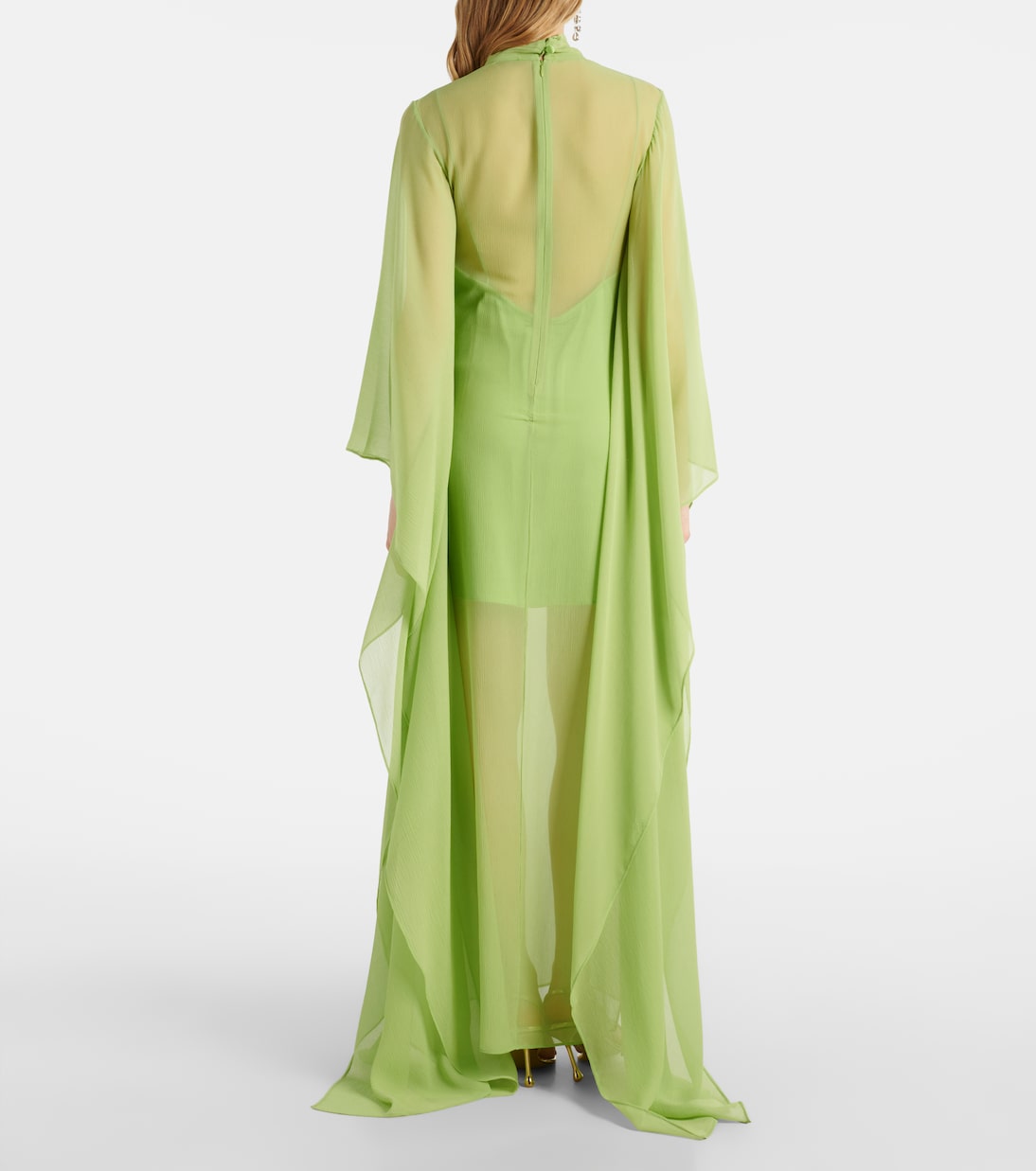 Caftán Lanzarote de seda semitransparente | Taller Marmo