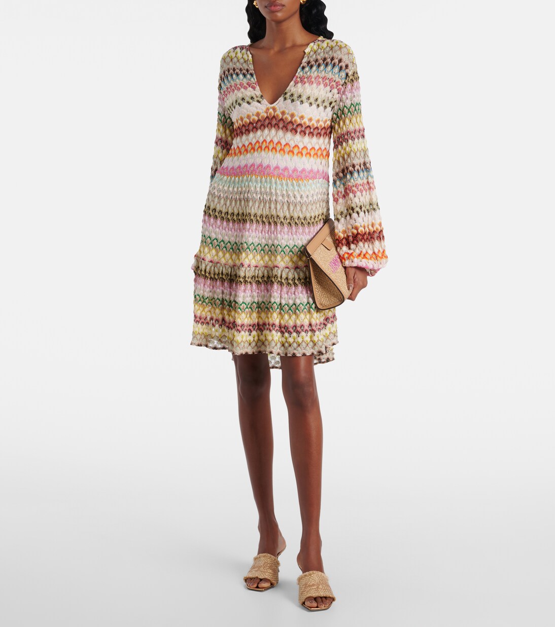 Mules Alexia 70 en lamé | Jimmy Choo