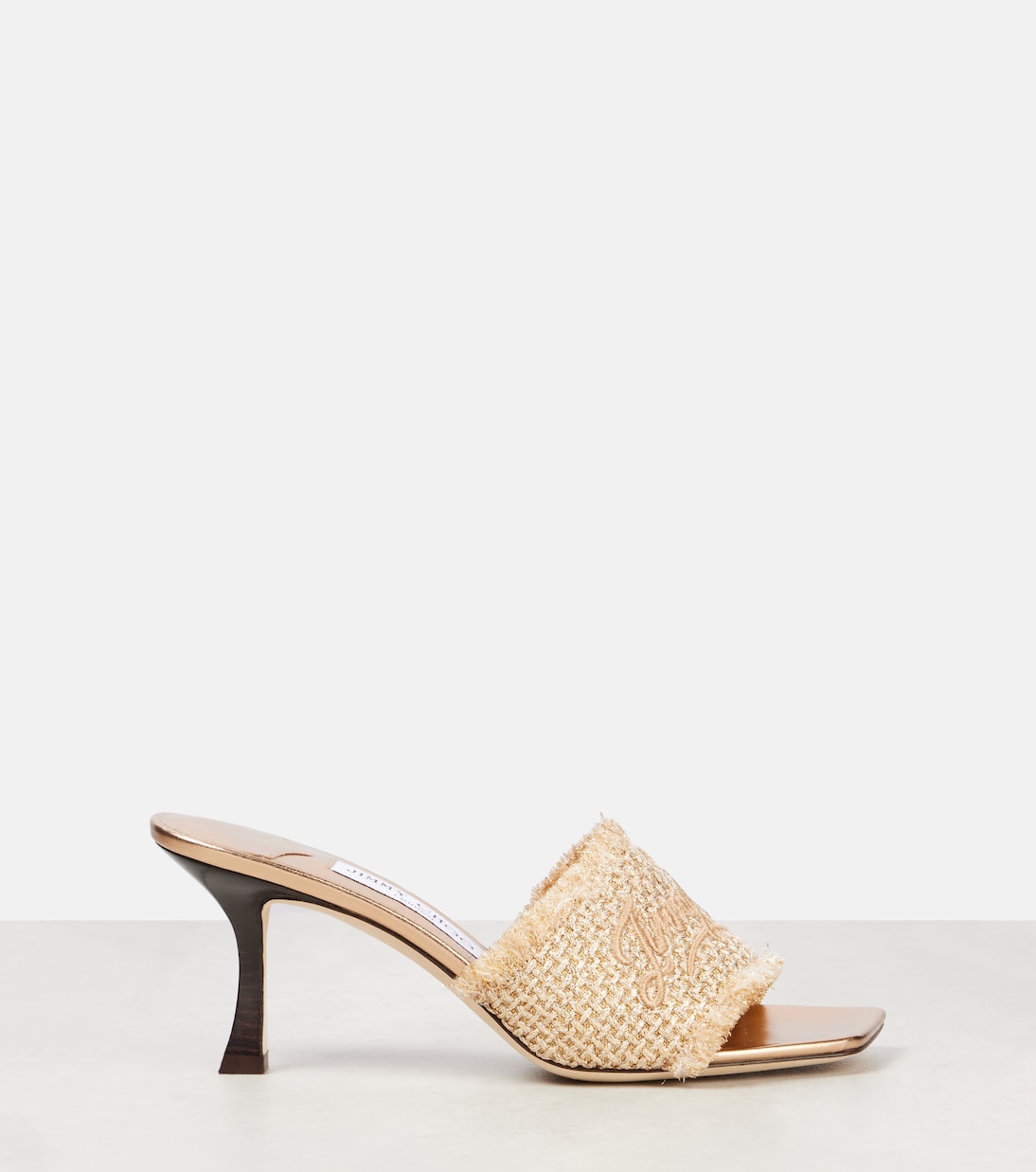 Mules Alexia 70 en lamé | Jimmy Choo