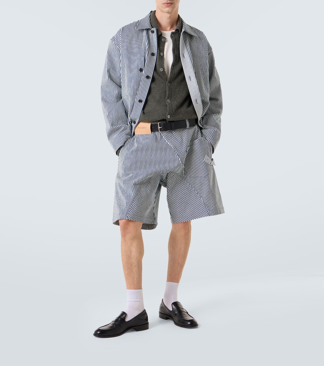 Striped cotton shorts | JW Anderson