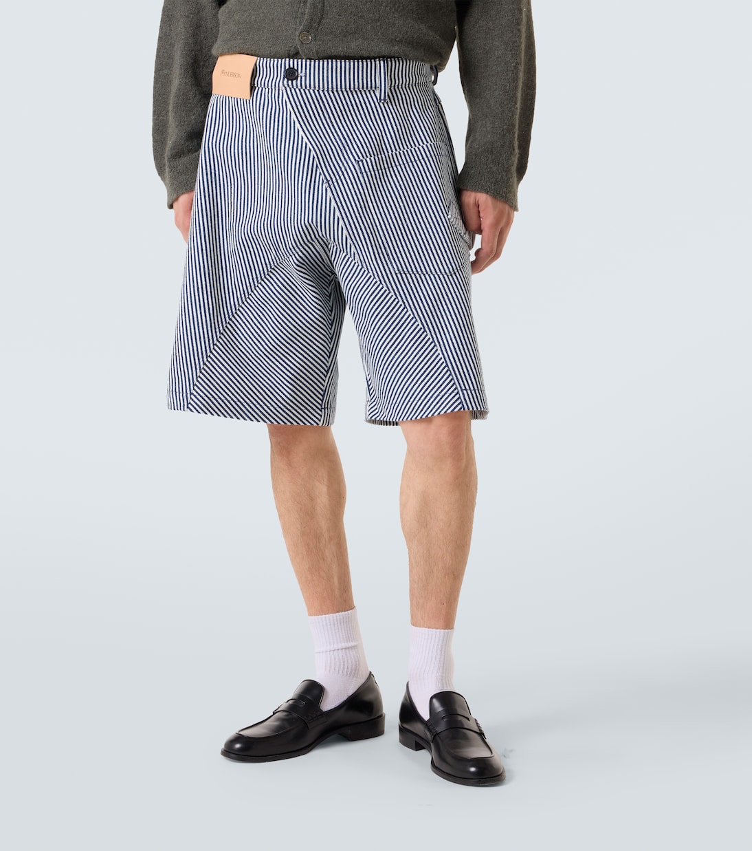 Striped cotton shorts | JW Anderson